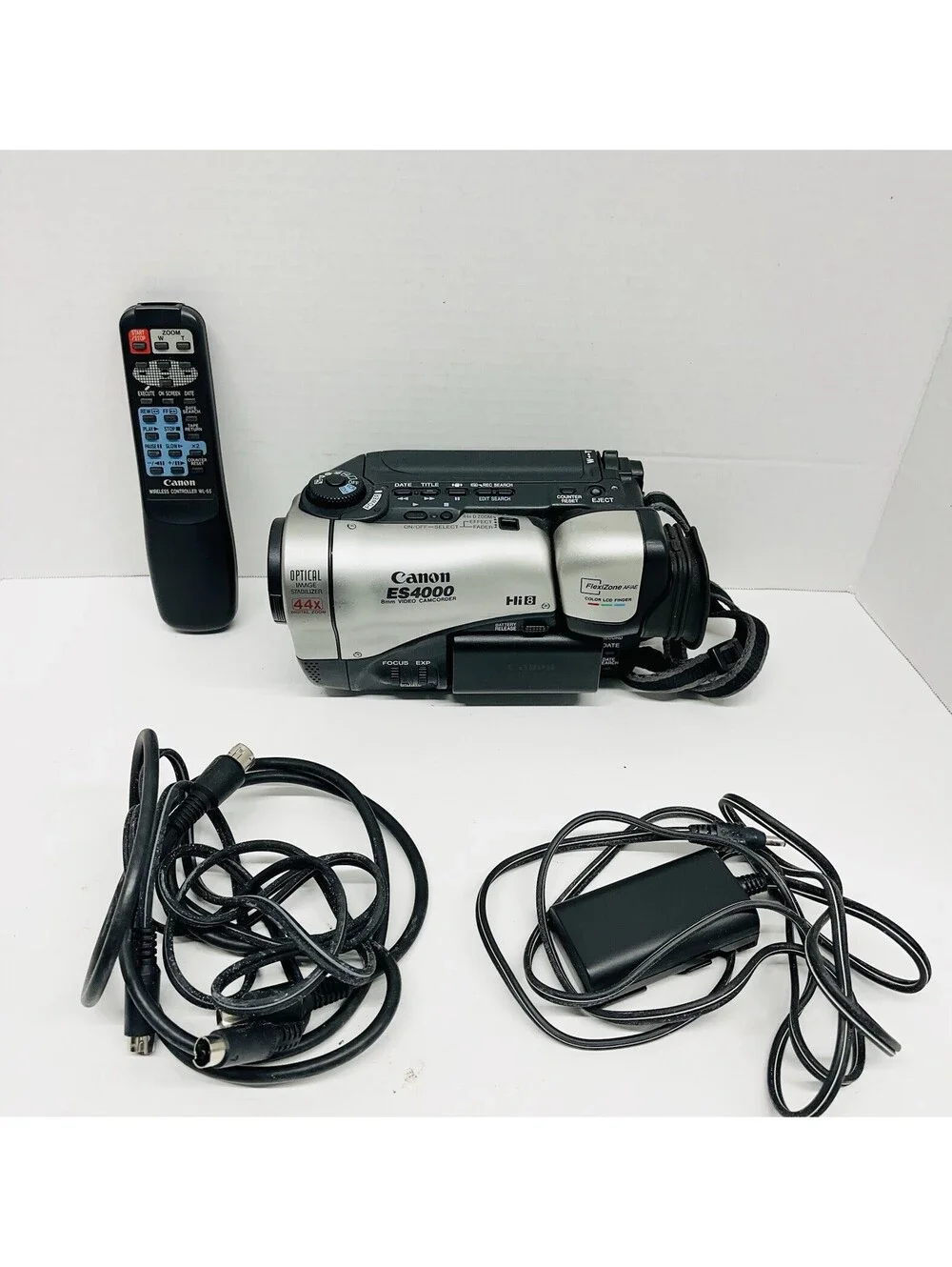 Canon ES4000 Camcorder Silver W/ Battery Untested